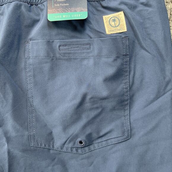 Trinity Coast Swim Trunks Mens Size XXL Blue Swim Shorts Pockets Mesh Briefs NEW - Picture 9 of 13